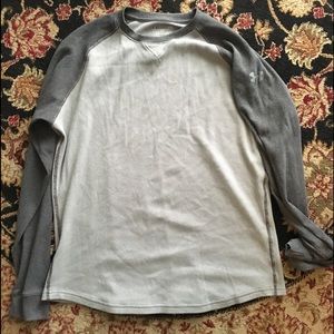 Under Armour long sleeved waffle shirt.